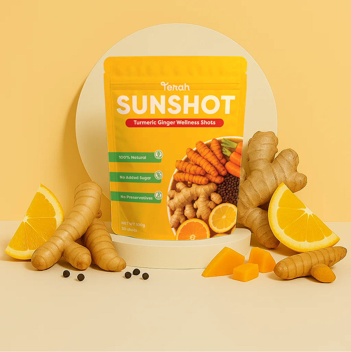 Terah Sunshot - Turmeric Ginger Wellness Shot
